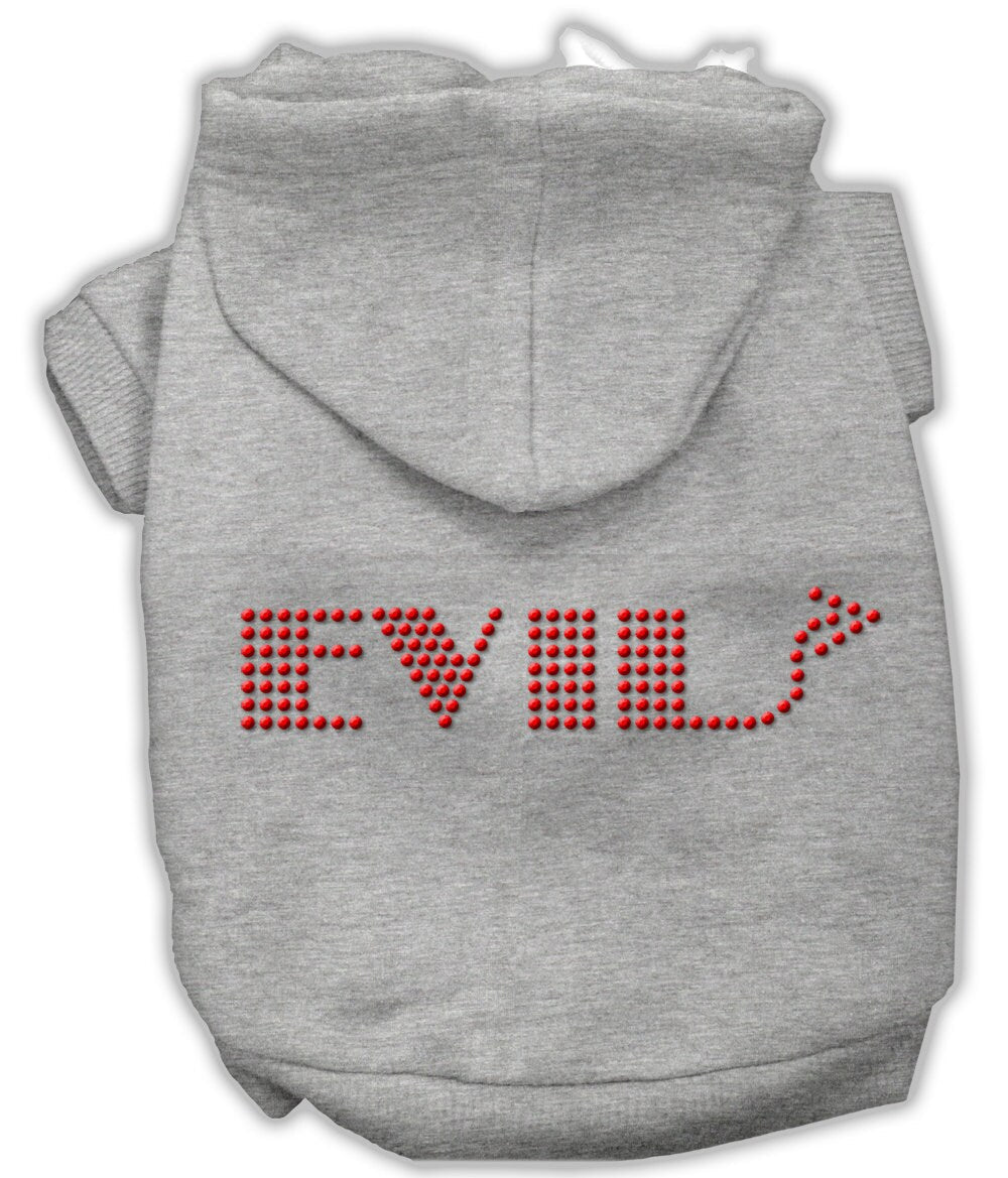 Pet, Dog & Cat Hoodie Rhinestone, "Evil"