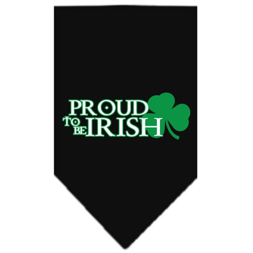 Pet and Dog Bandana Screen Printed, "Proud To Be Irish"