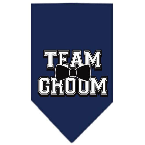 Pet and Dog Bandana Screen Printed, "Team Groom"