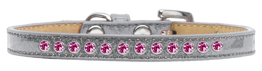 Dog, Puppy & Pet Ice Cream Collar, "Bright Pink Crystal Rimsets"