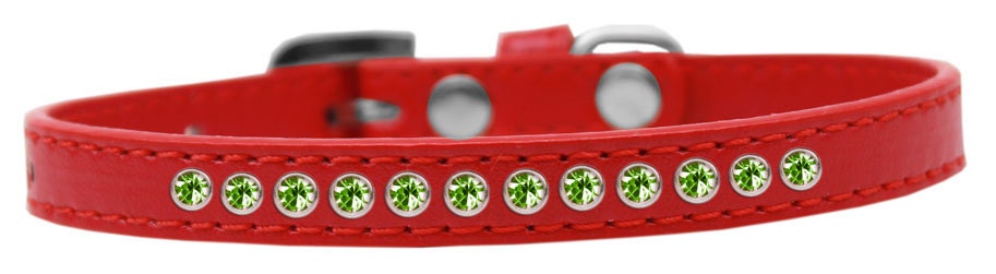 Dog, Puppy & Pet Fashion Collar, "Lime Green Crystal Rimsets"