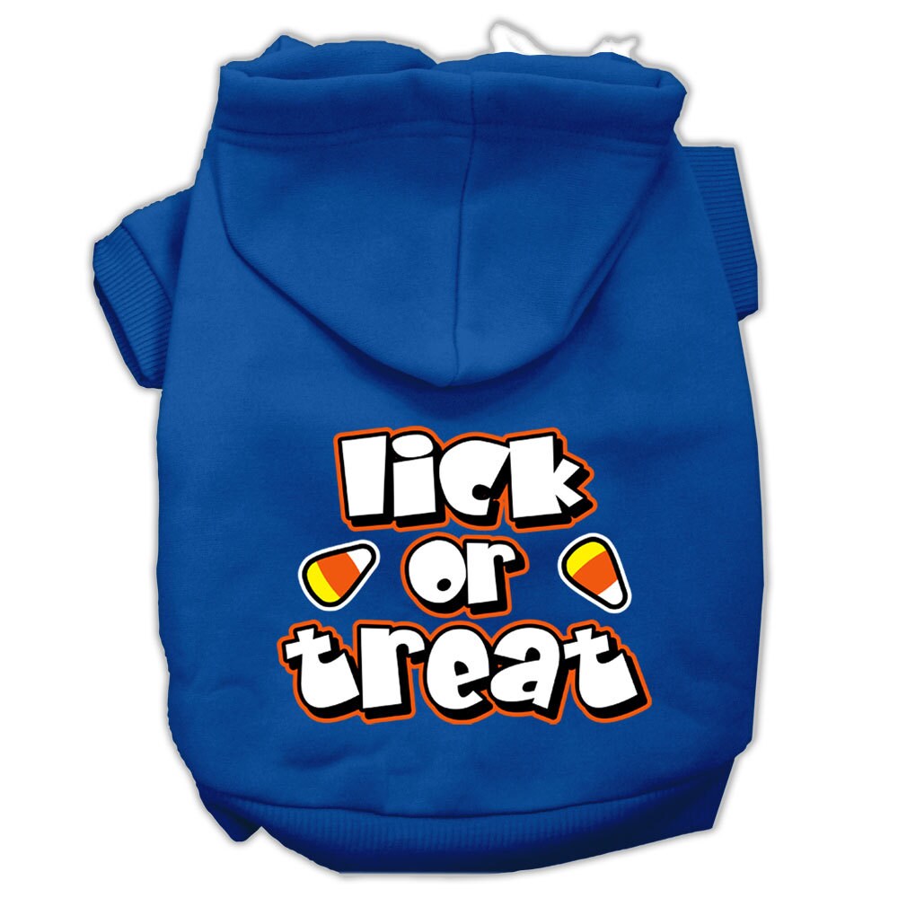 Halloween Pet, Dog & Cat Hoodie Screen Printed, "Lick or Treat"