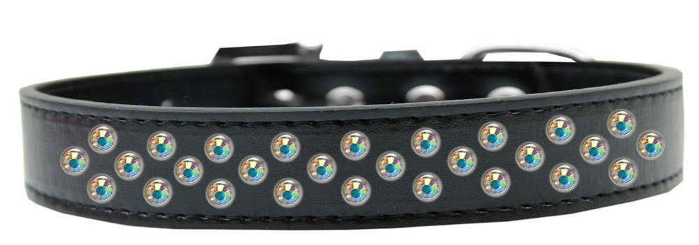 Dog, Puppy & Pet Fashion  Collar, "Aurora Borealis Crystal Rimsets Sprinkles"