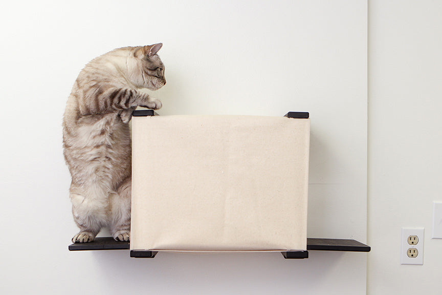 Cat Cubby with Perches - Covered Cat Bed - by Catastrophic Creations