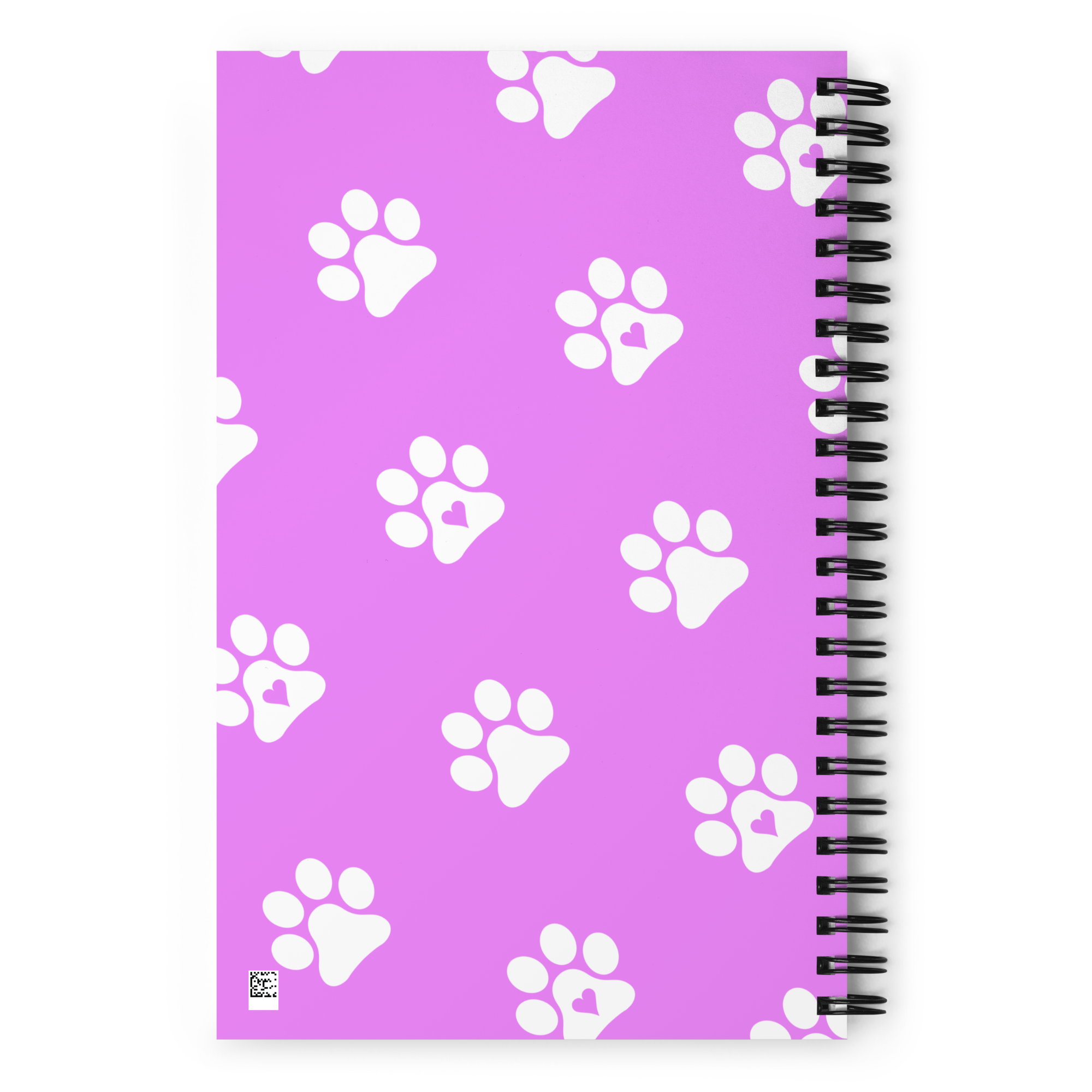 Pink Paw Spiral Notebook