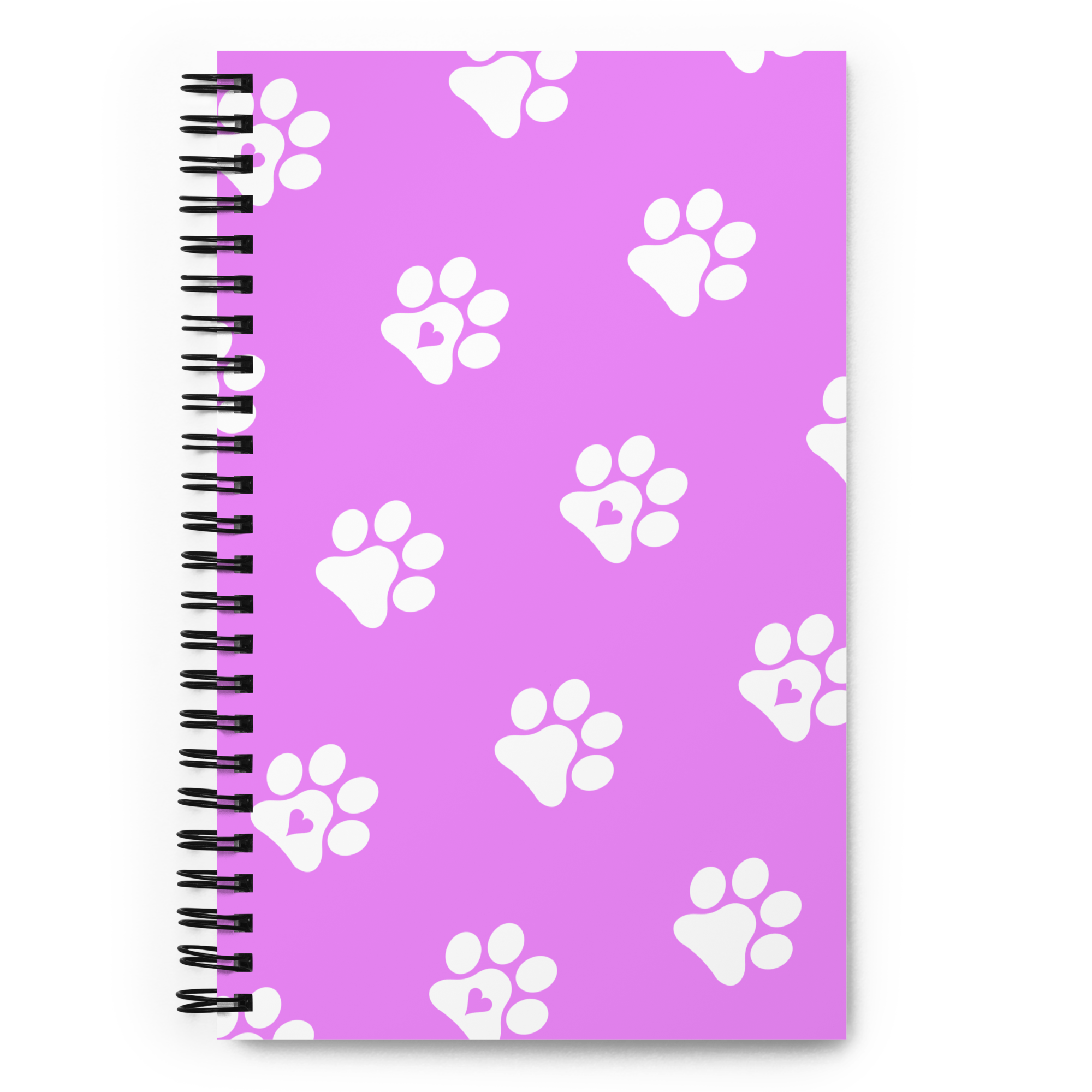 Pink Paw Spiral Notebook