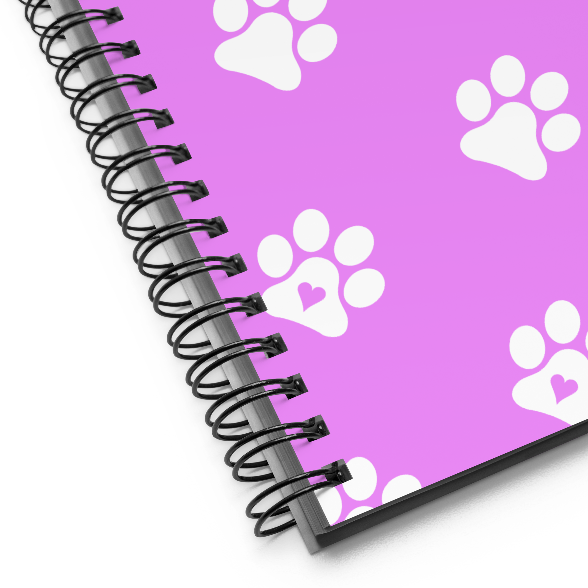 Pink Paw Spiral Notebook