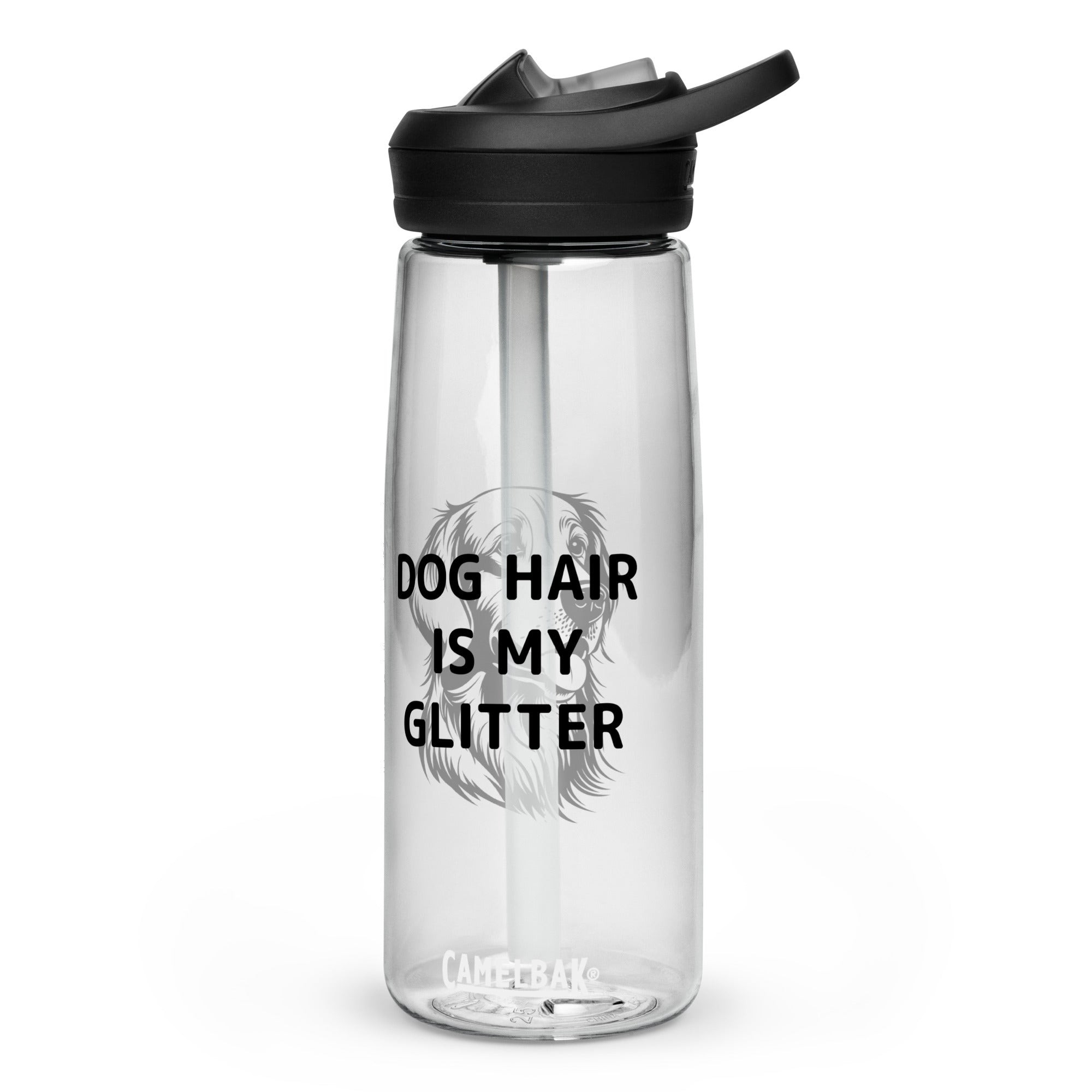 Dog Hair Is My Glitter Sports Water Bottle