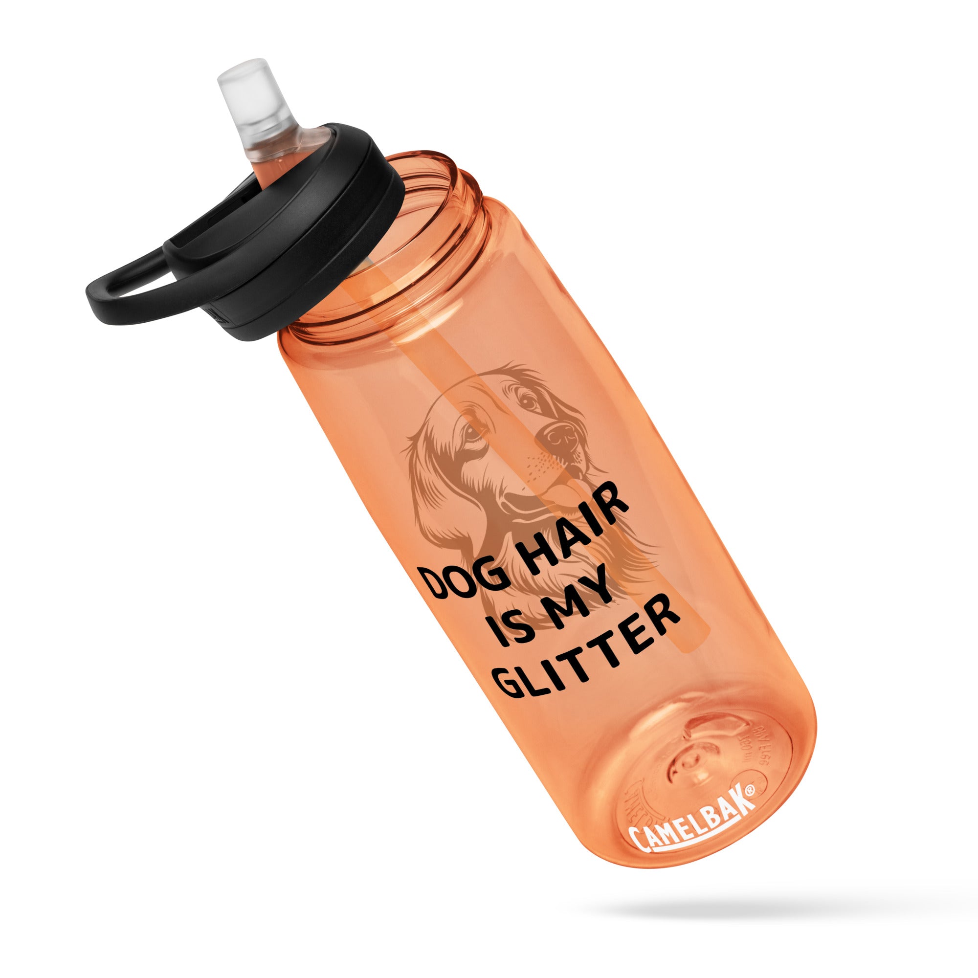 Dog Hair Is My Glitter Sports Water Bottle