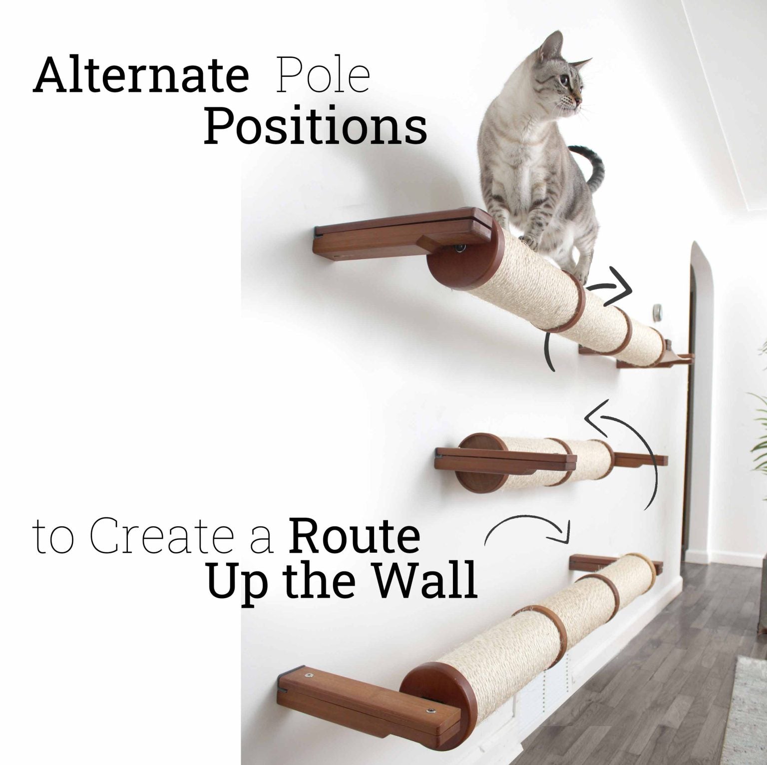 Horizontal Scratching Post (Cat Wall Scratcher) - by Catastrophic Creations