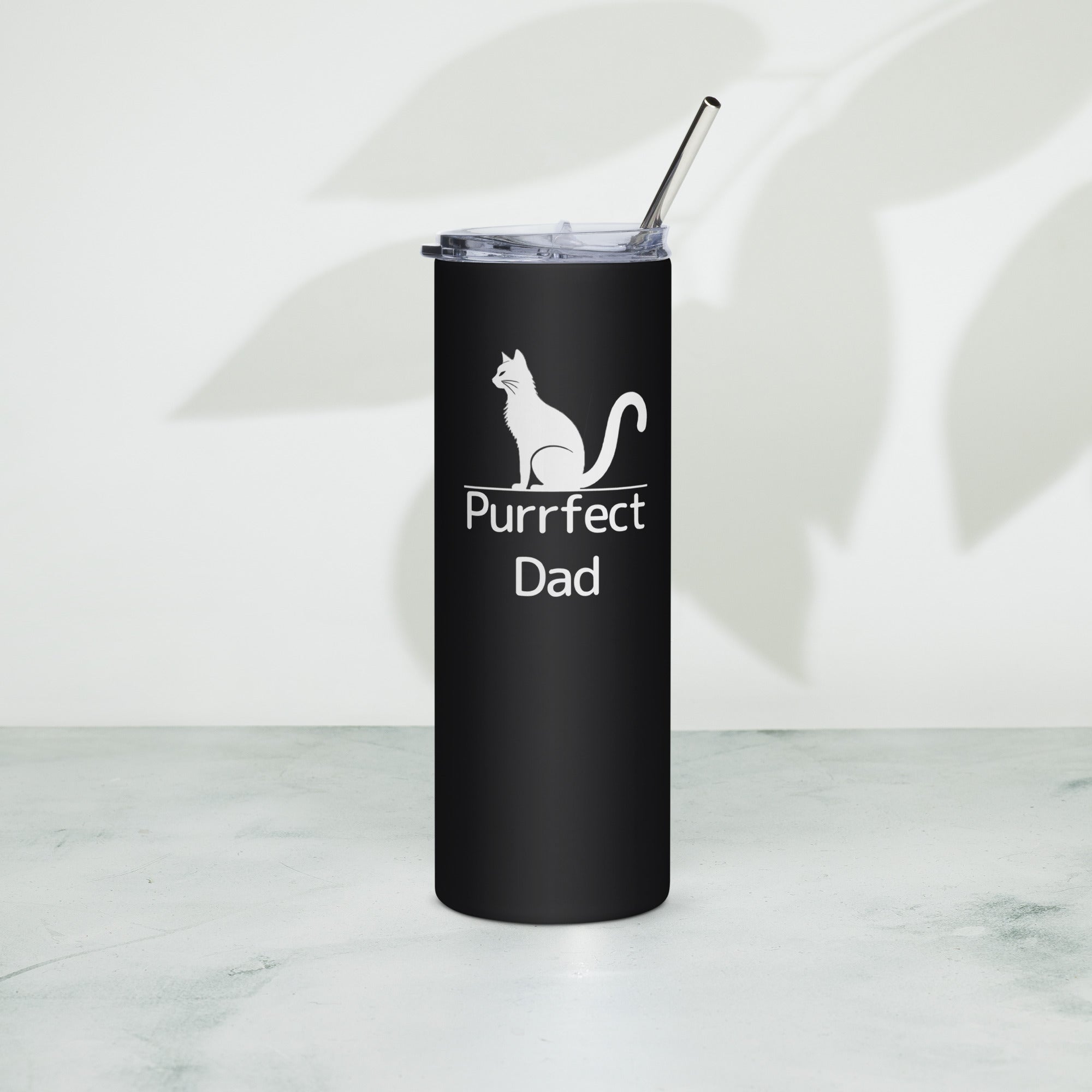 Purrfect Cat Dad 2 Stainless Steel Tumbler