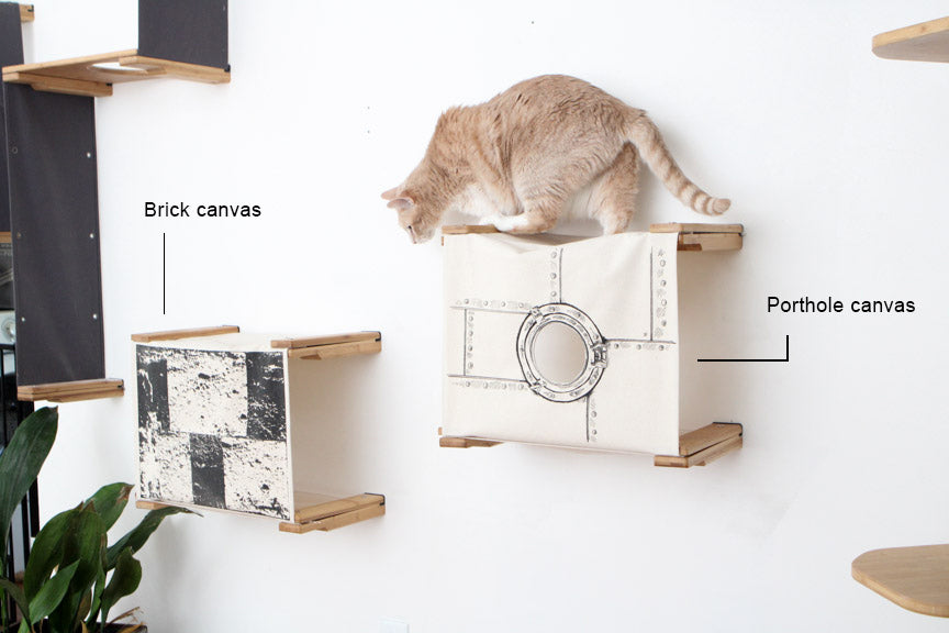 Cat Wall Cubby - Enclosed Cat Bed - by Catastrophic Creations