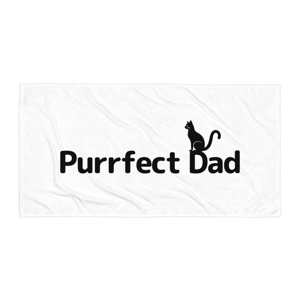 Purrfect Cat Dad Towel