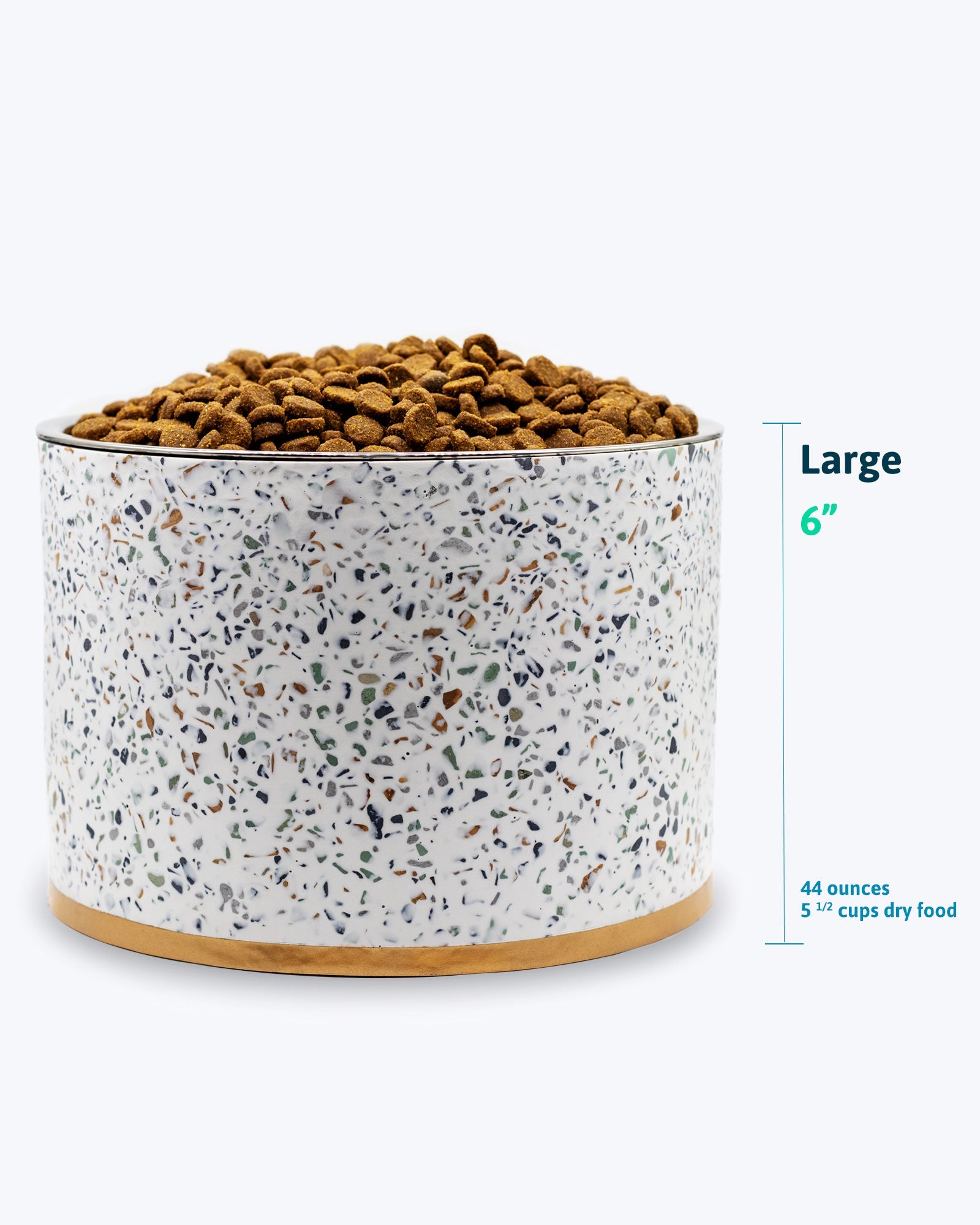 Terrazzo Elevated Dog Bowl