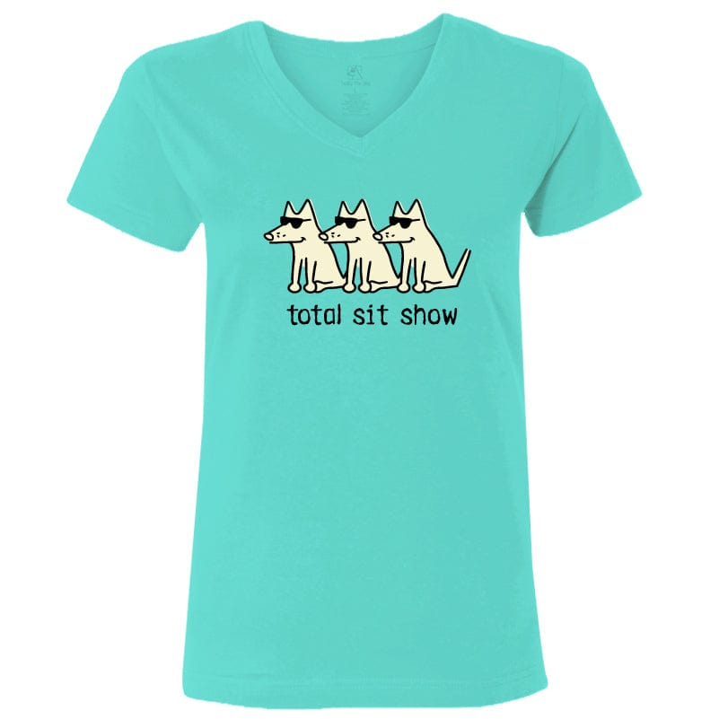 Total Sit Show - Ladies V-Neck T-shirt