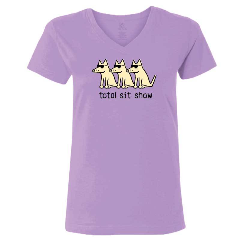 Total Sit Show - Ladies V-Neck T-shirt