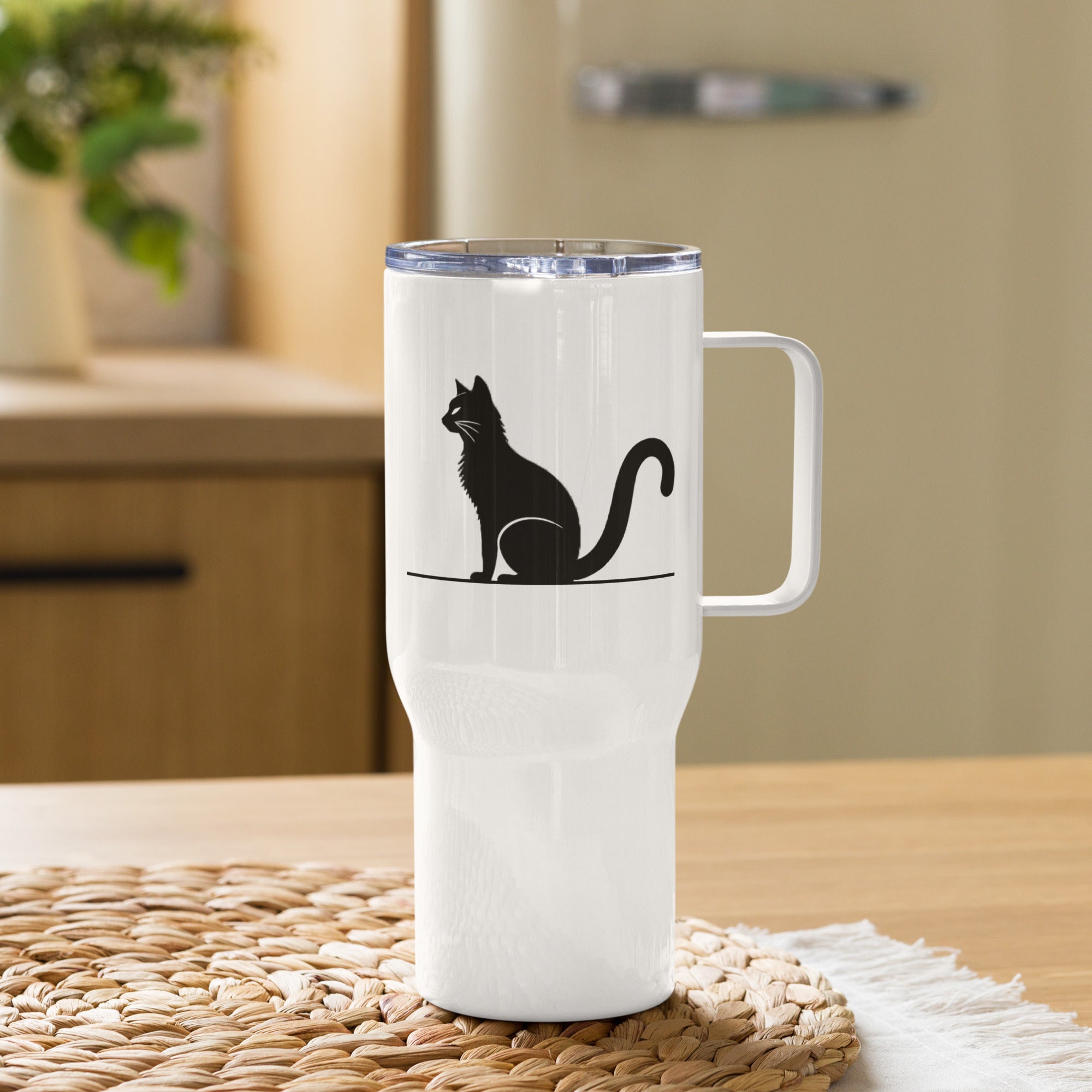 Purrfect Cat Dad Travel Mug with Handle