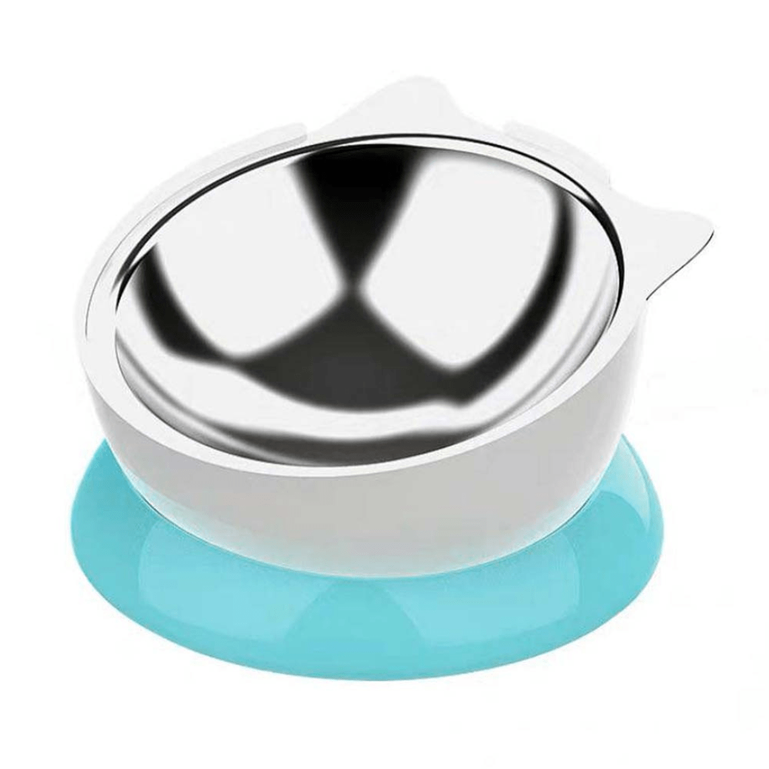 Stainless Steel Elevated Angled Cat Bowl