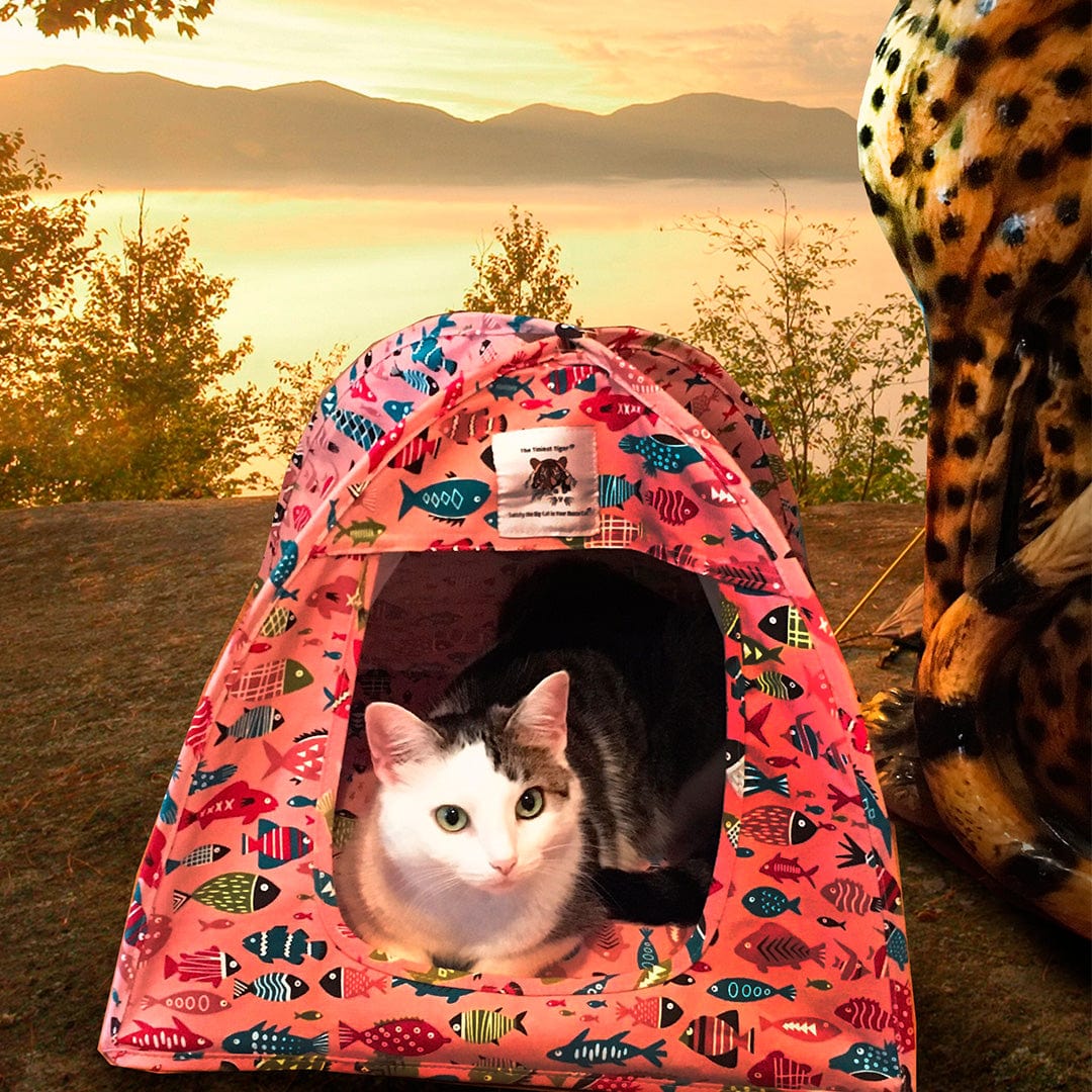 Cat Tent | Cotton Canvas Popup Pet Bed