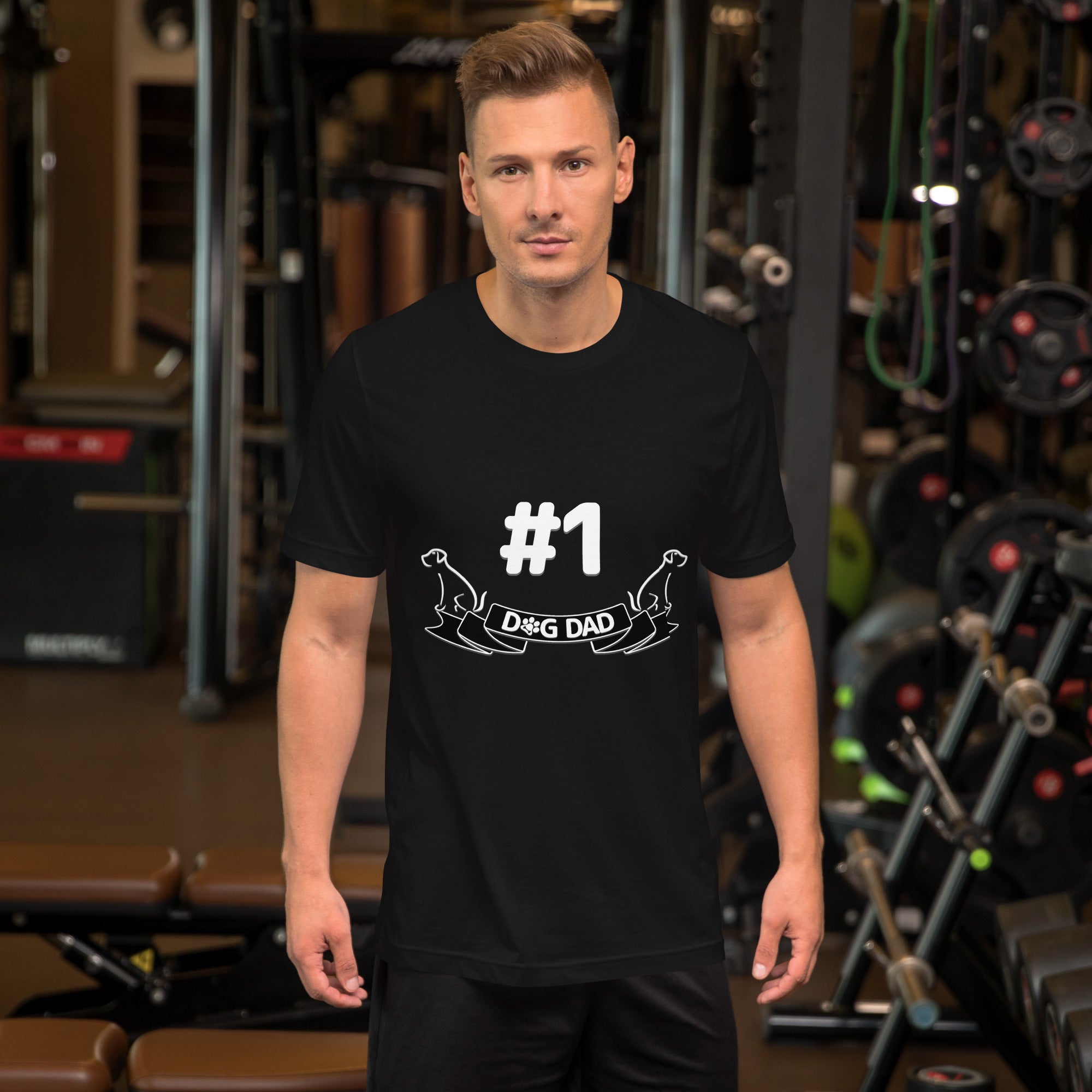 #1 Dog Dad Dark Color Tee