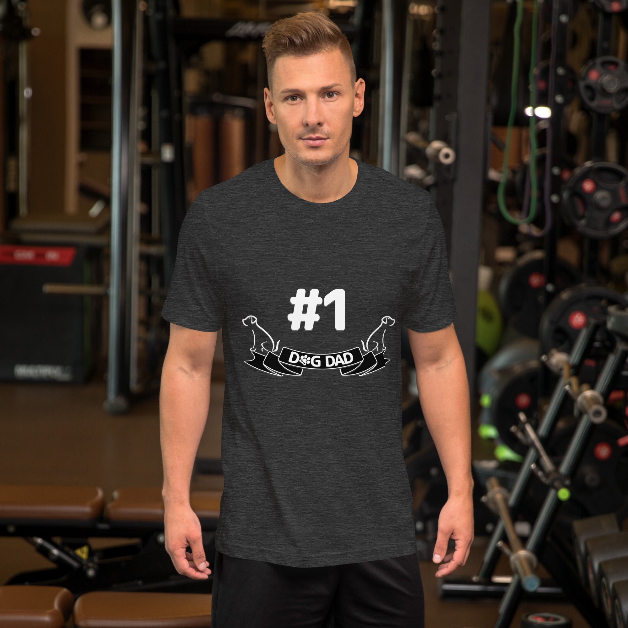 #1 Dog Dad Dark Color Tee