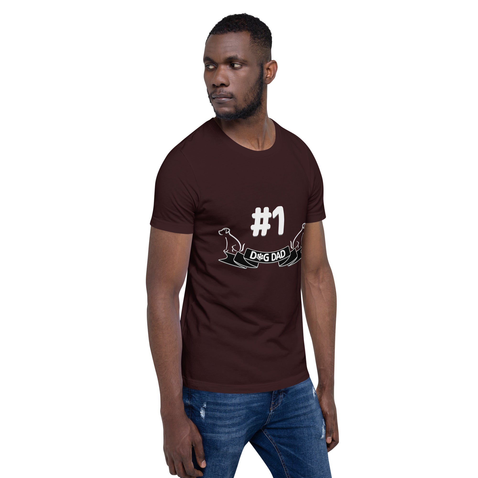 #1 Dog Dad Dark Color Tee