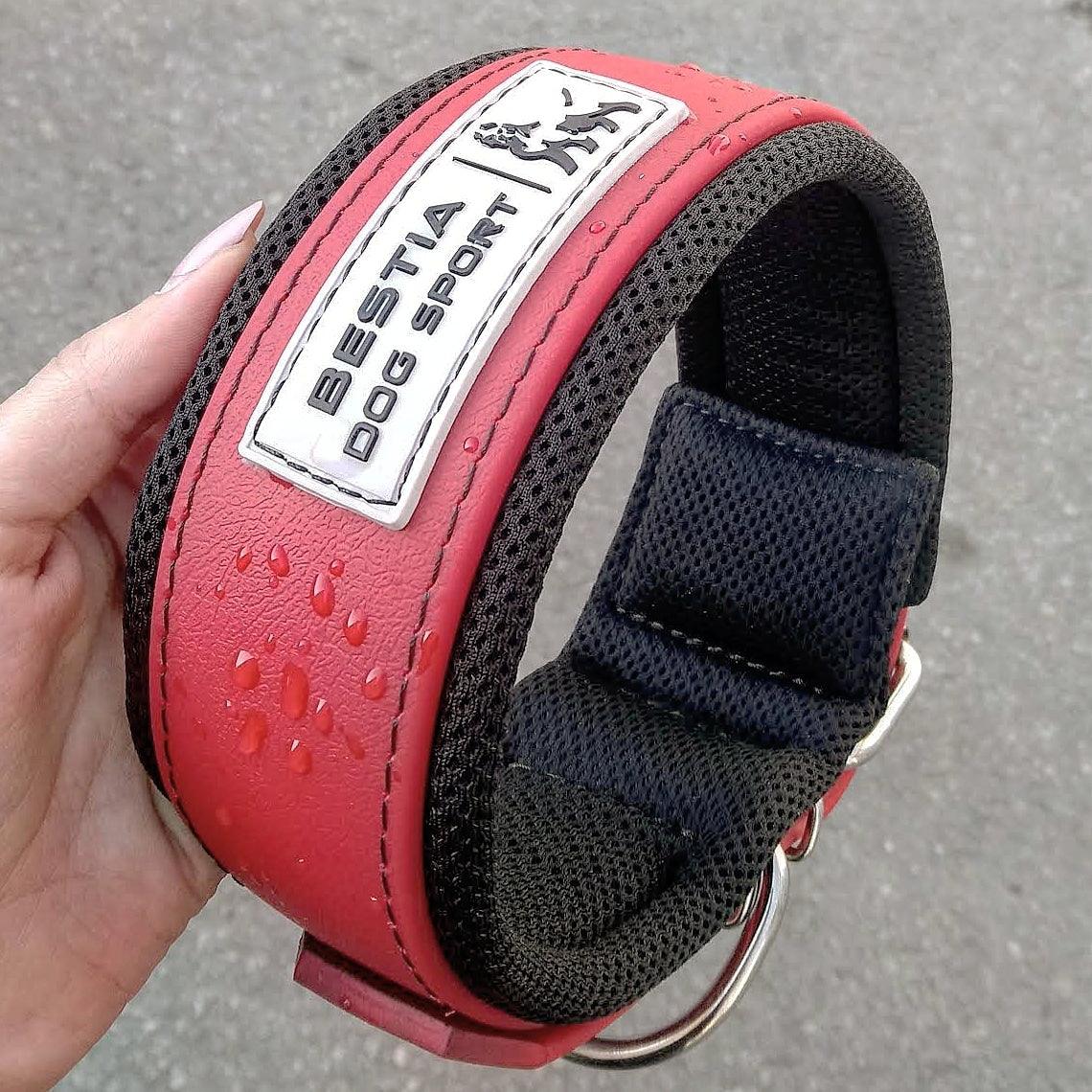 BESTIA DOG SPORT COLLAR RED