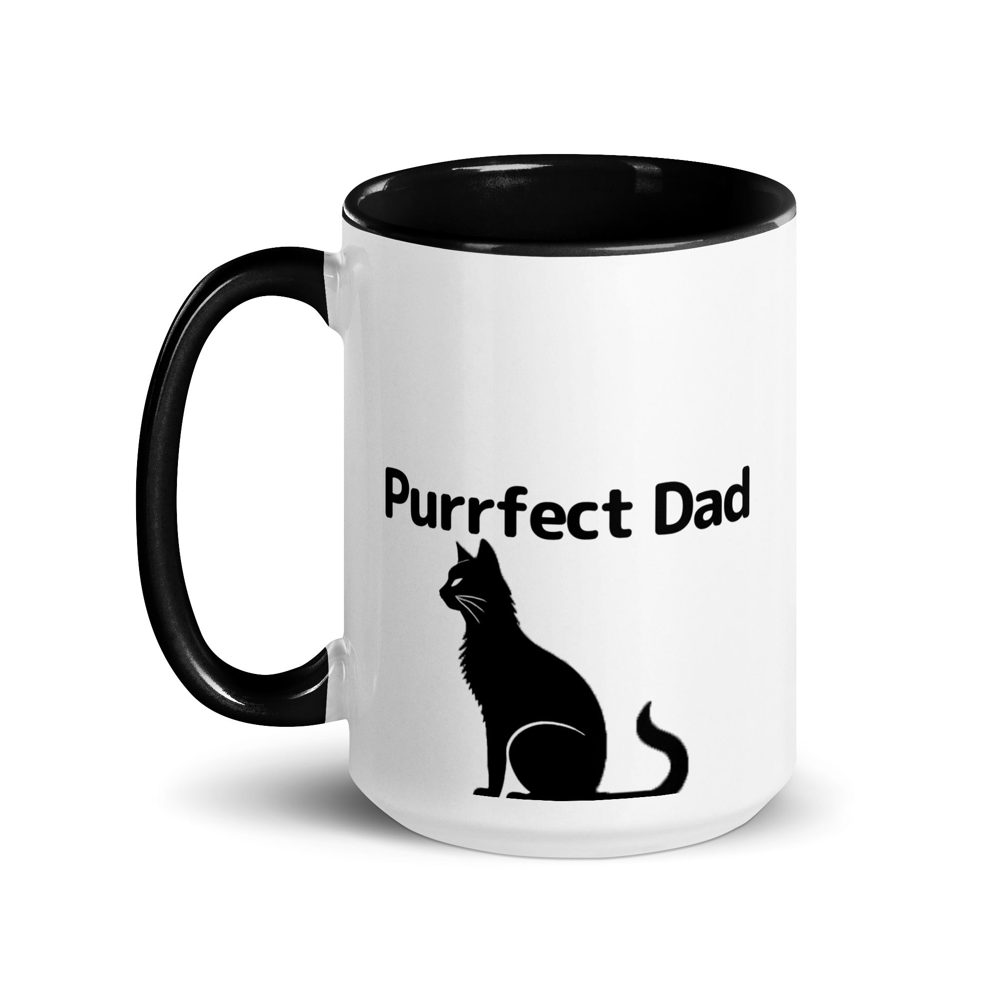 Purrfect Cat Dad V2 Mug with Color Inside