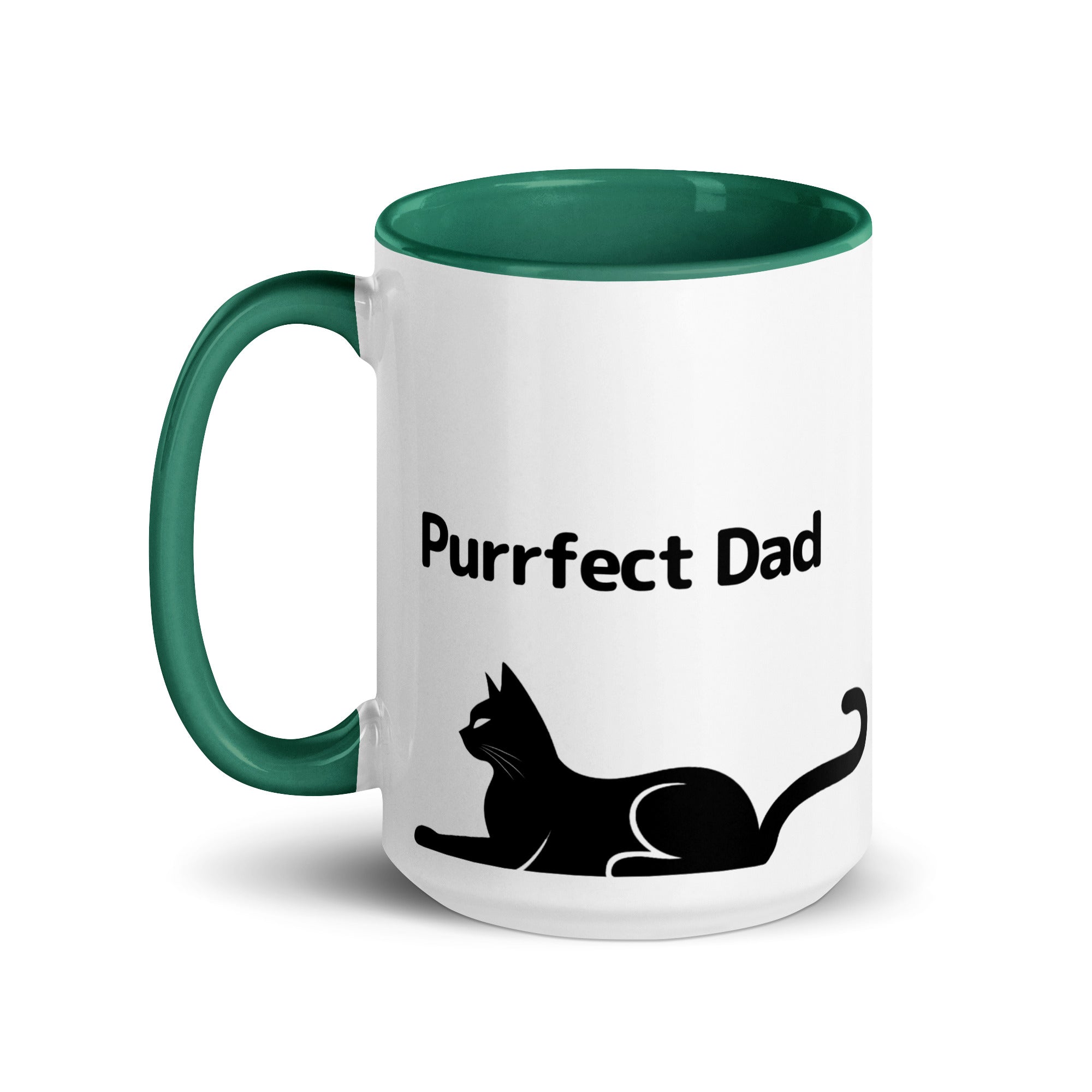 Purrfect Cat Dad Mug with Color Inside