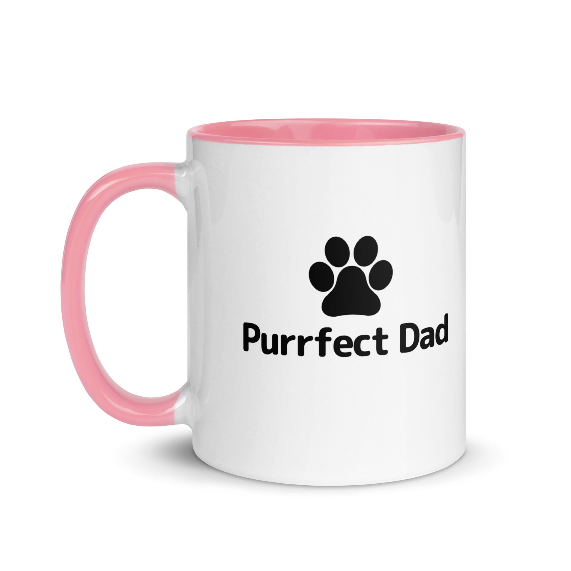Purrfect Dad Paw Mug with Color Inside