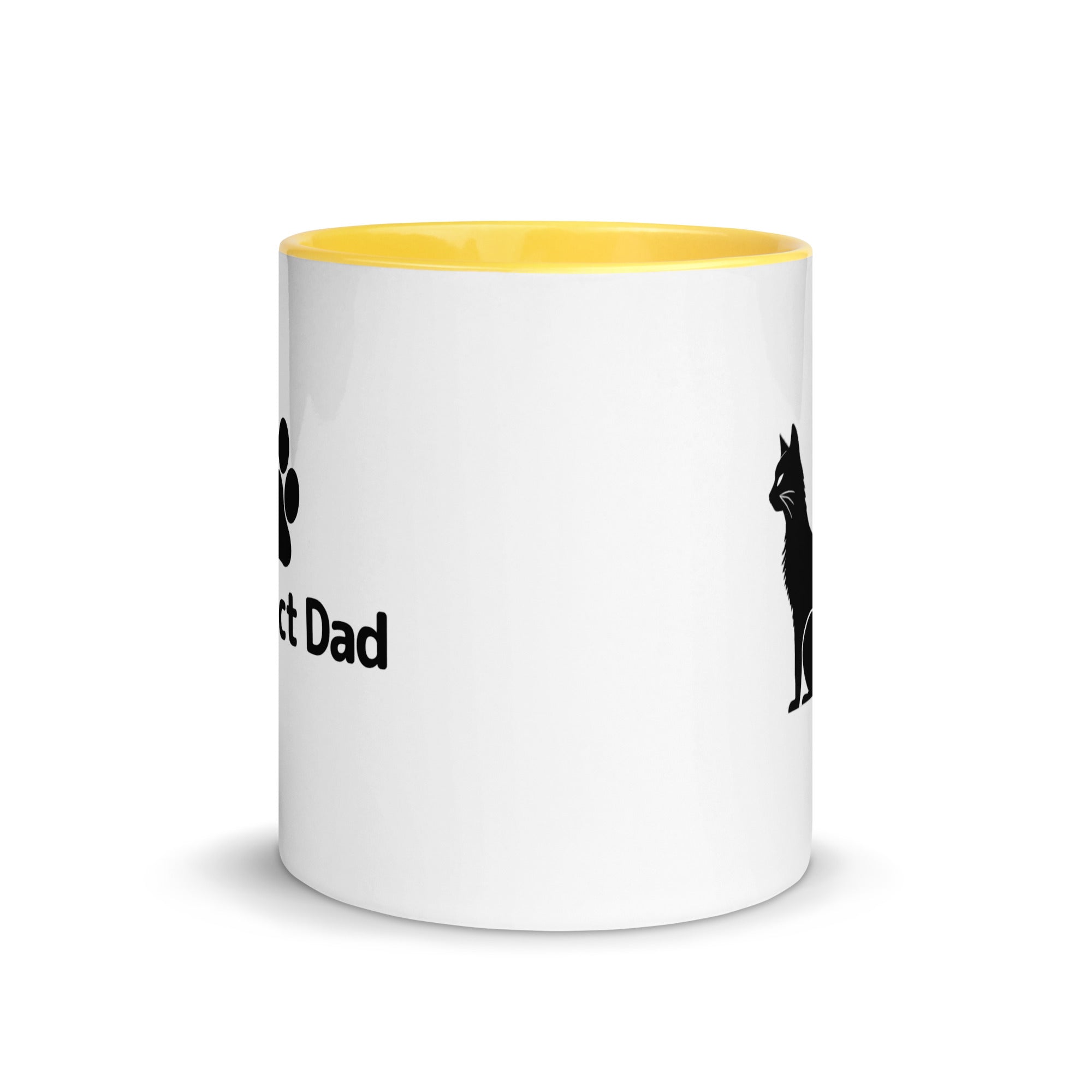 Purrfect Dad Paw Mug with Color Inside