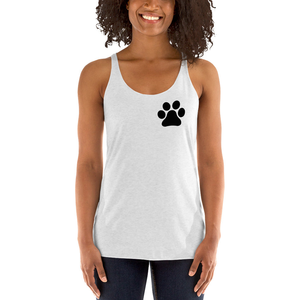 Women's Paw Print Racerback Tank