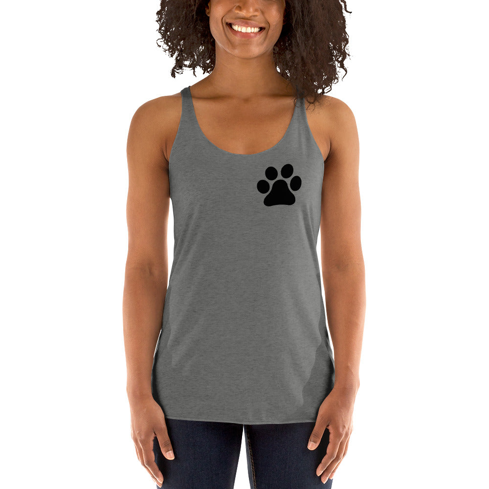 Women's Paw Print Racerback Tank