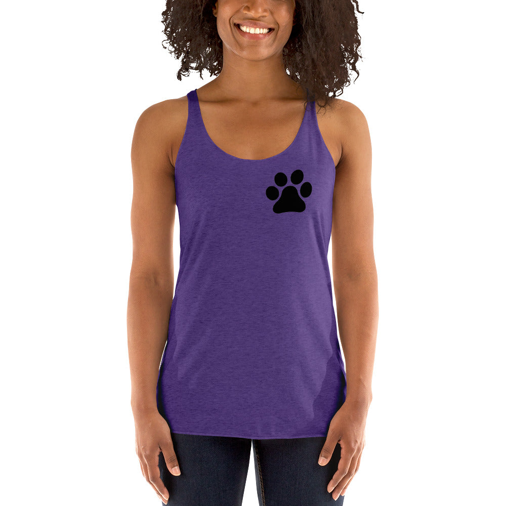 Women's Paw Print Racerback Tank