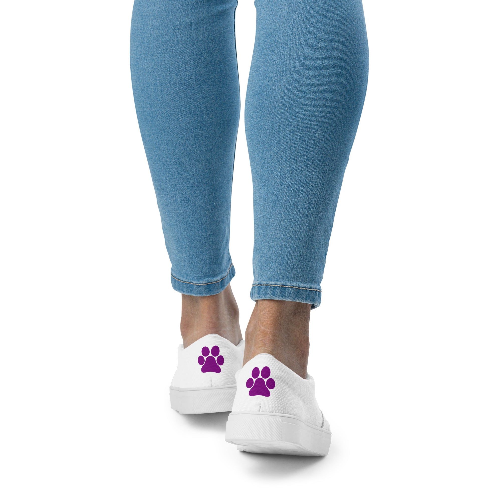 Women’s slip-on Purple Paw shoes